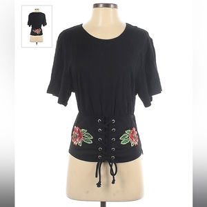 Maison cinqcent top with tie and flowers